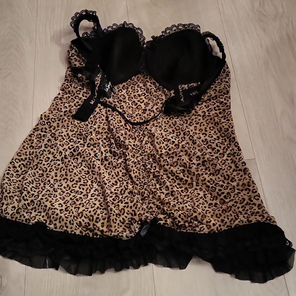 La senza large cheetah print babydoll - Picture 2 of 3